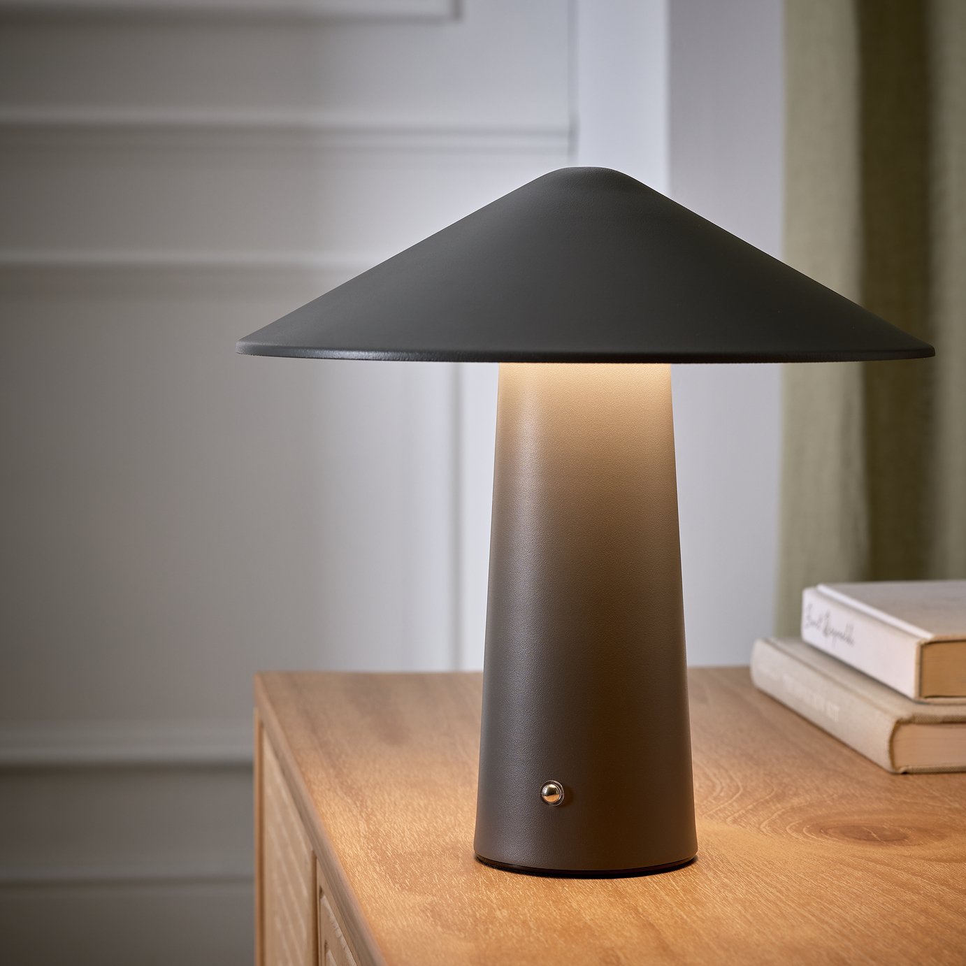 Habitat Kiro Rechargeable Led Touch Table Lamp - Charcoal