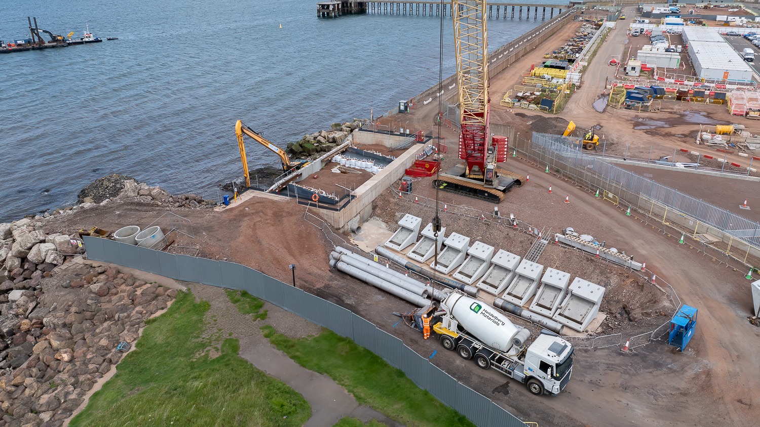 Heat-conducting concrete helps connect windfarm to mainland