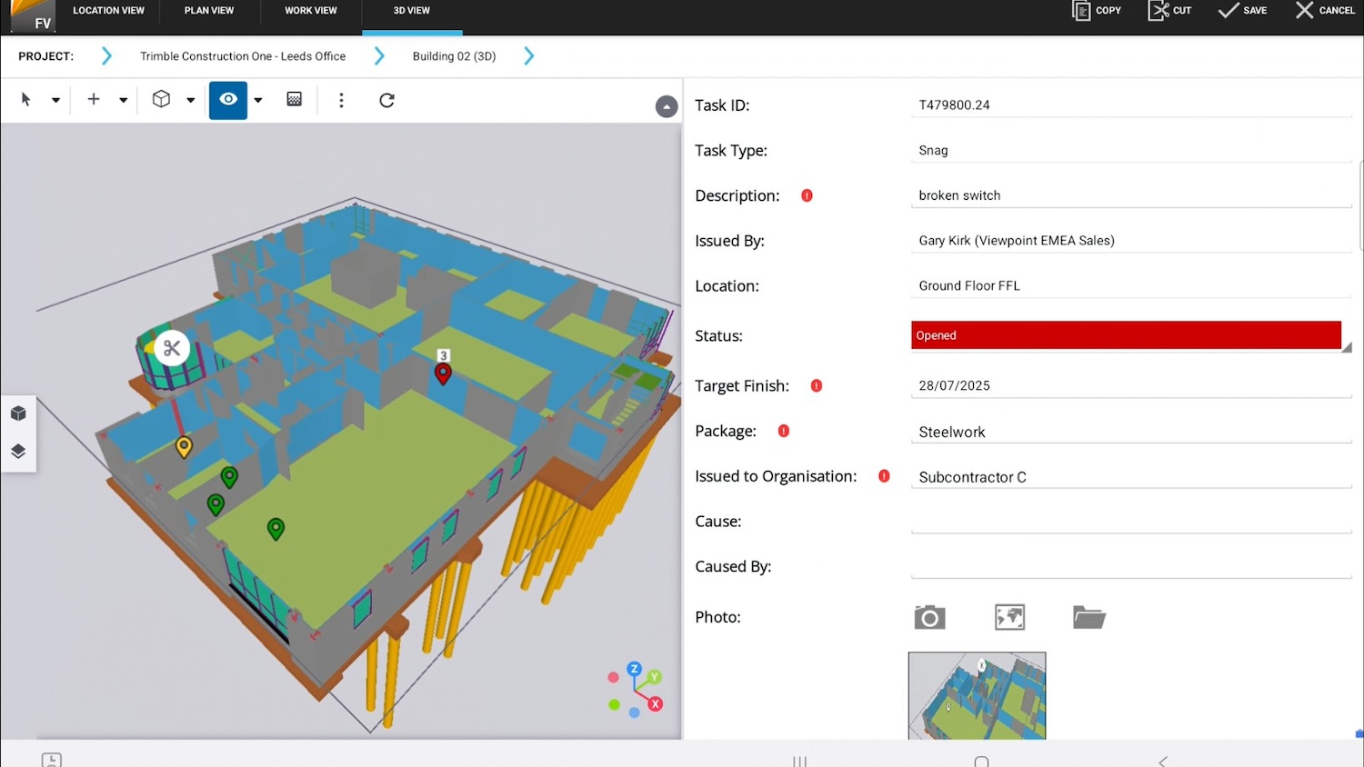 Trimble adds new 3D model viewer to Viewpoint Field View
