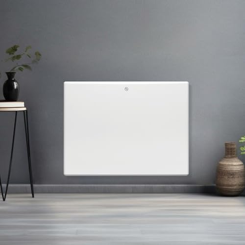 Futura 1000w White Electric Radiator Heaters for Home, Bathroom Safe Electric Heater Setback Timer Lot 20 &amp; Advanced Thermostat Control Wall Mounted or Floor Standing Low Energy Panel Heater