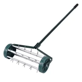 Costway Heavy Duty Rolling Grass Lawn Garden Aerator