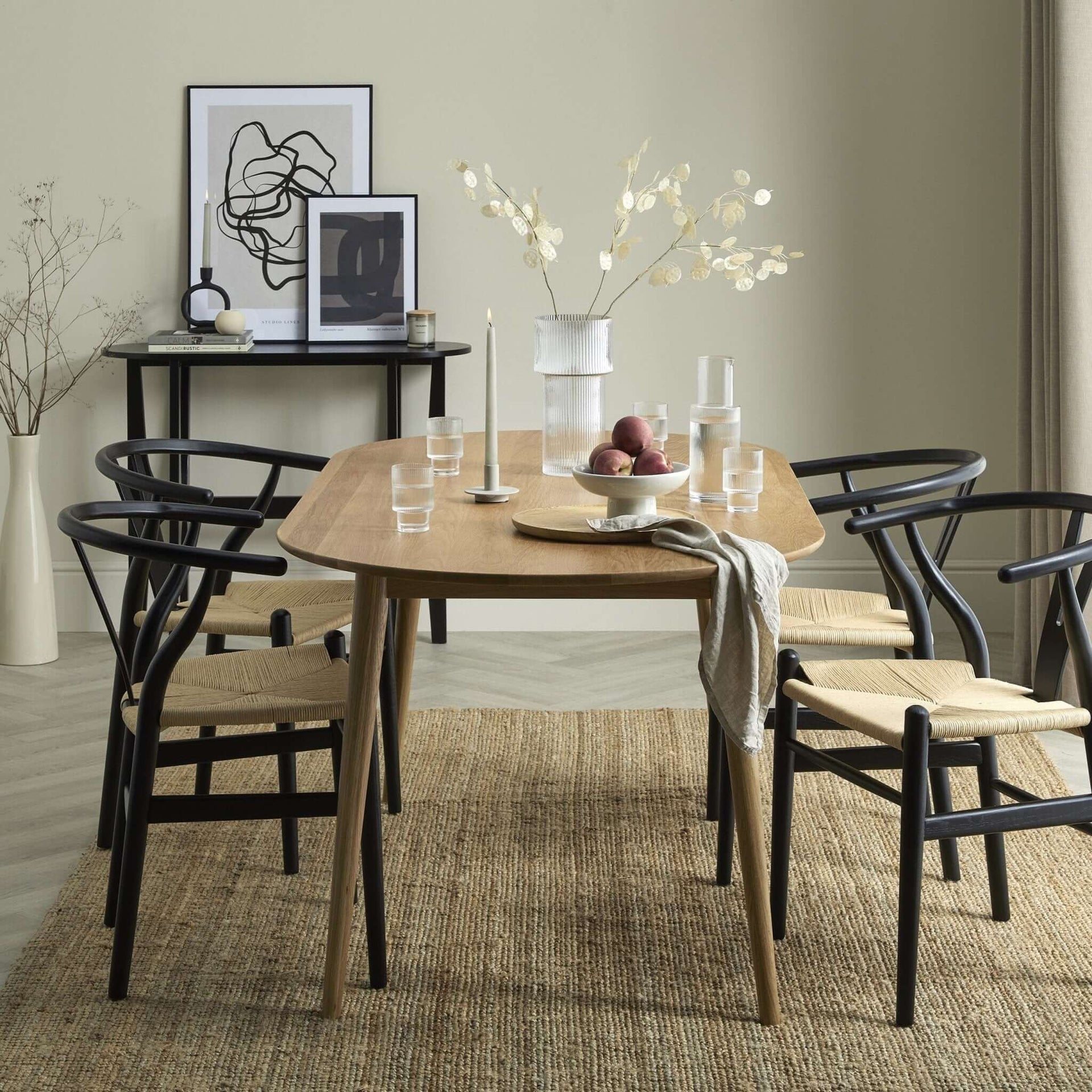 Heidi Solid Oak Oval 6-8 Seater Dining Table - Natural