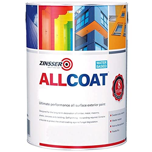Zinsser Allcoat Exterior Wb (satin Finish) Ready Mixed Colours 2.5 Litre Anthracite Grey (ral 7016)
