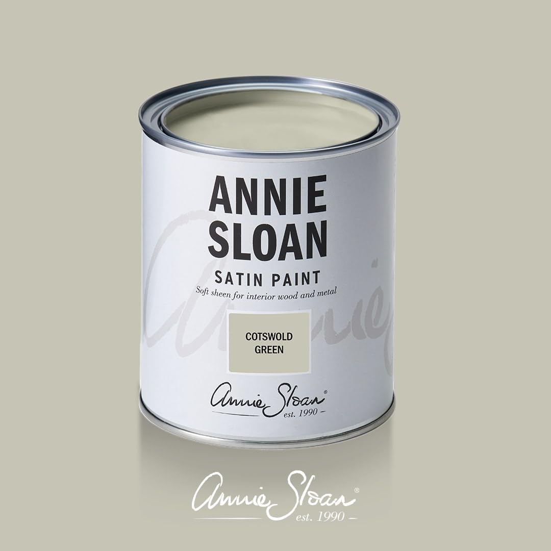 Priory Polishes Annie Sloan Cotswold Green Satin Paint 750ml
