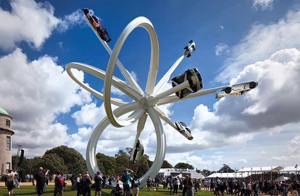 Steel rides high with Porsche Sculpture