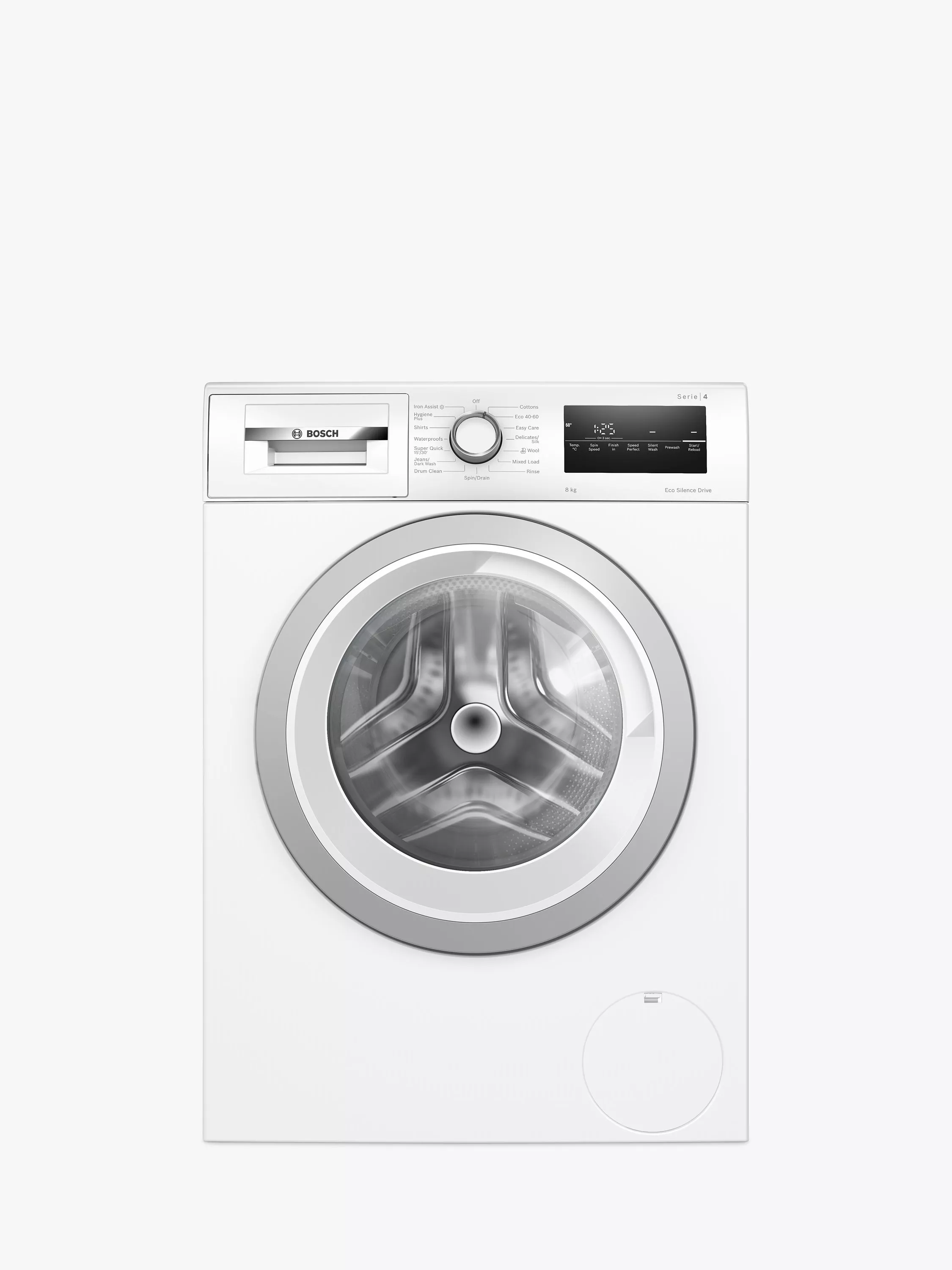 Bosch Series 4 Wan28258gb Freestanding Washing Machine, 8kg Load, 1400rpm Spin, White