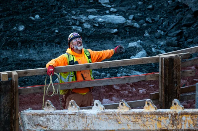 Stress cools across construction, but public work slips