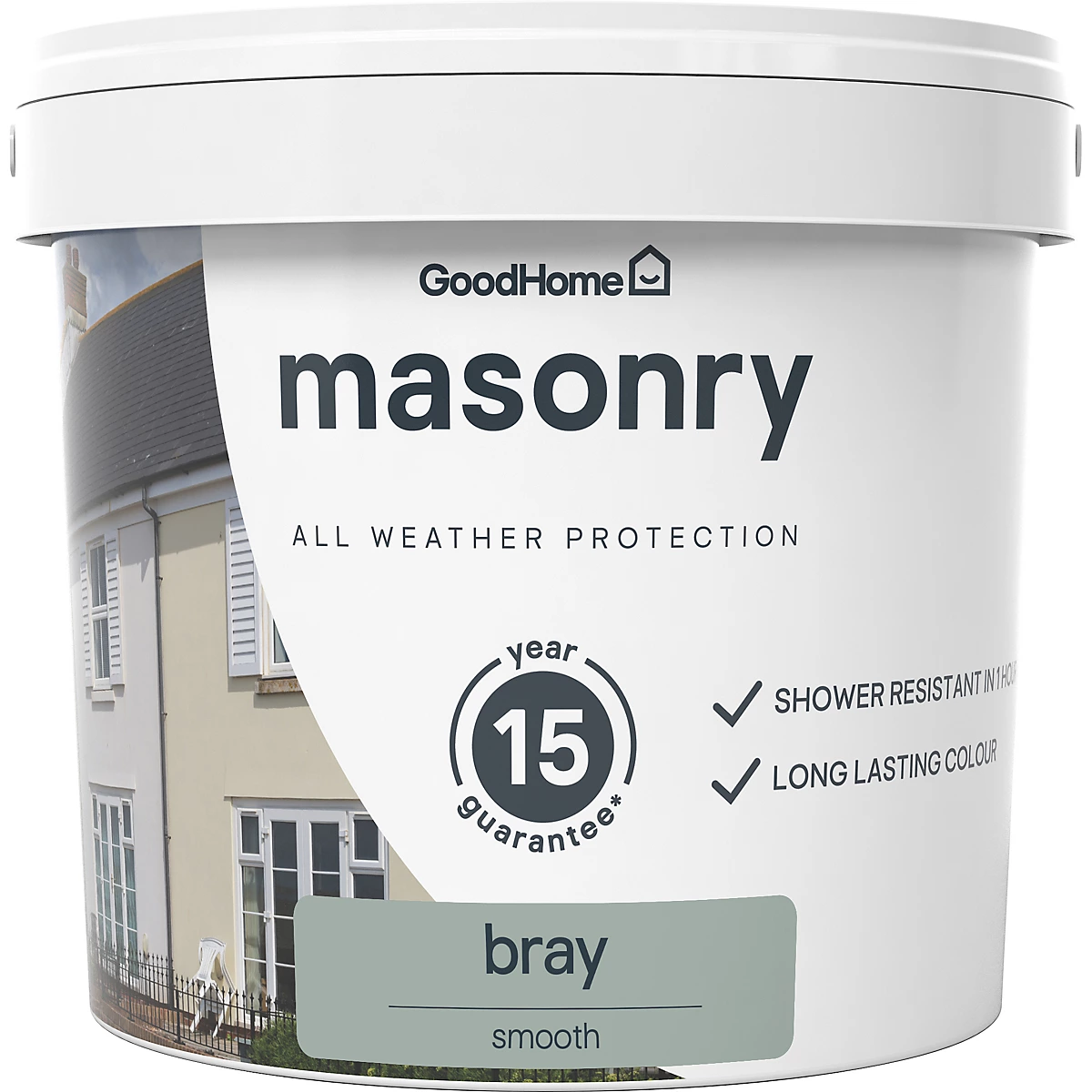 GoodHome Bray Smooth Matt Masonry paint