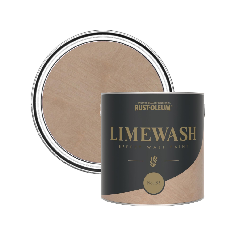 Brown Limewash Effect Wall Paint 