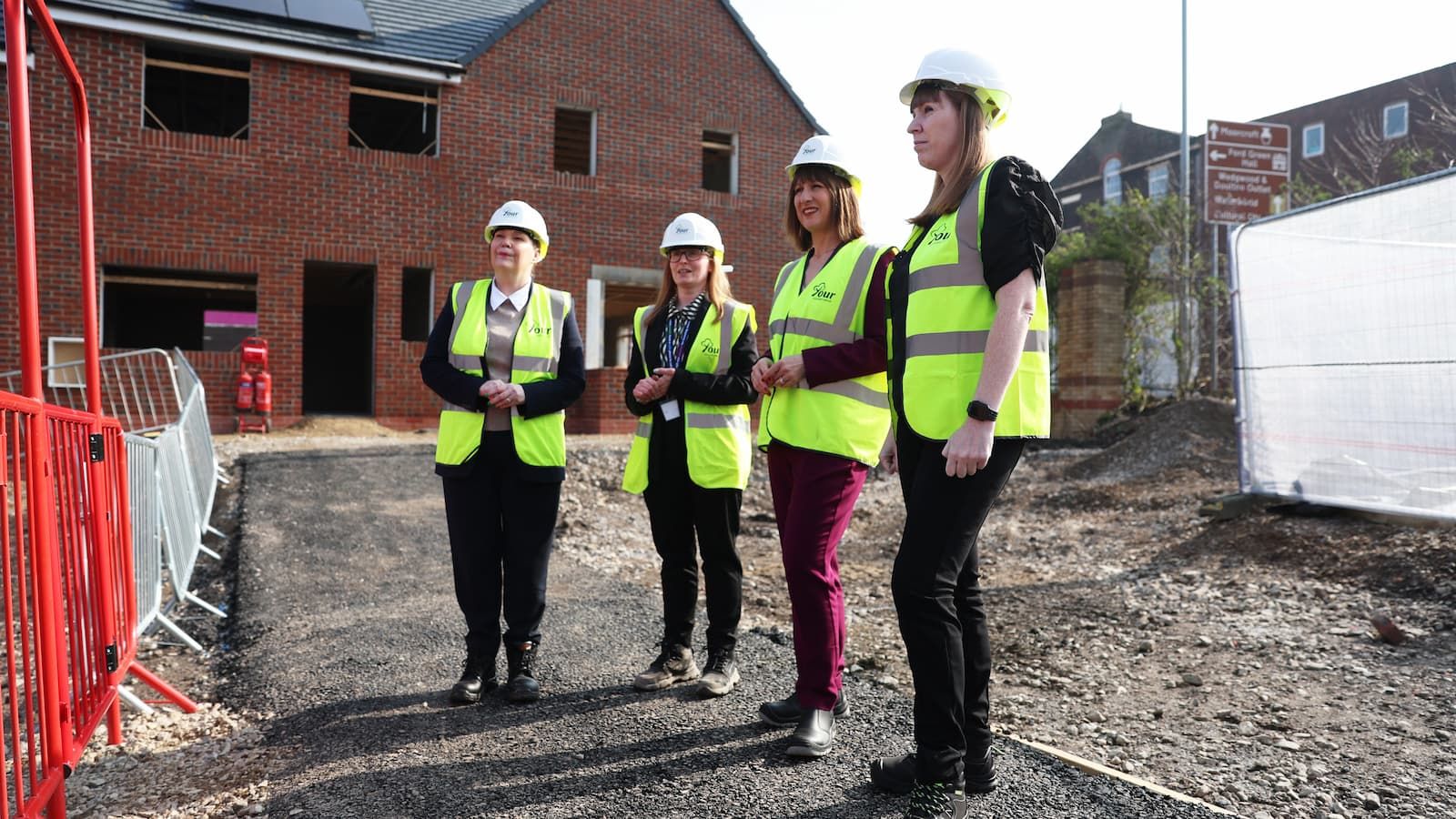 Chancellor Rachel Reeves and Deputy Prime Minister Angela Rayner visit housing development project in Stoke On Trent