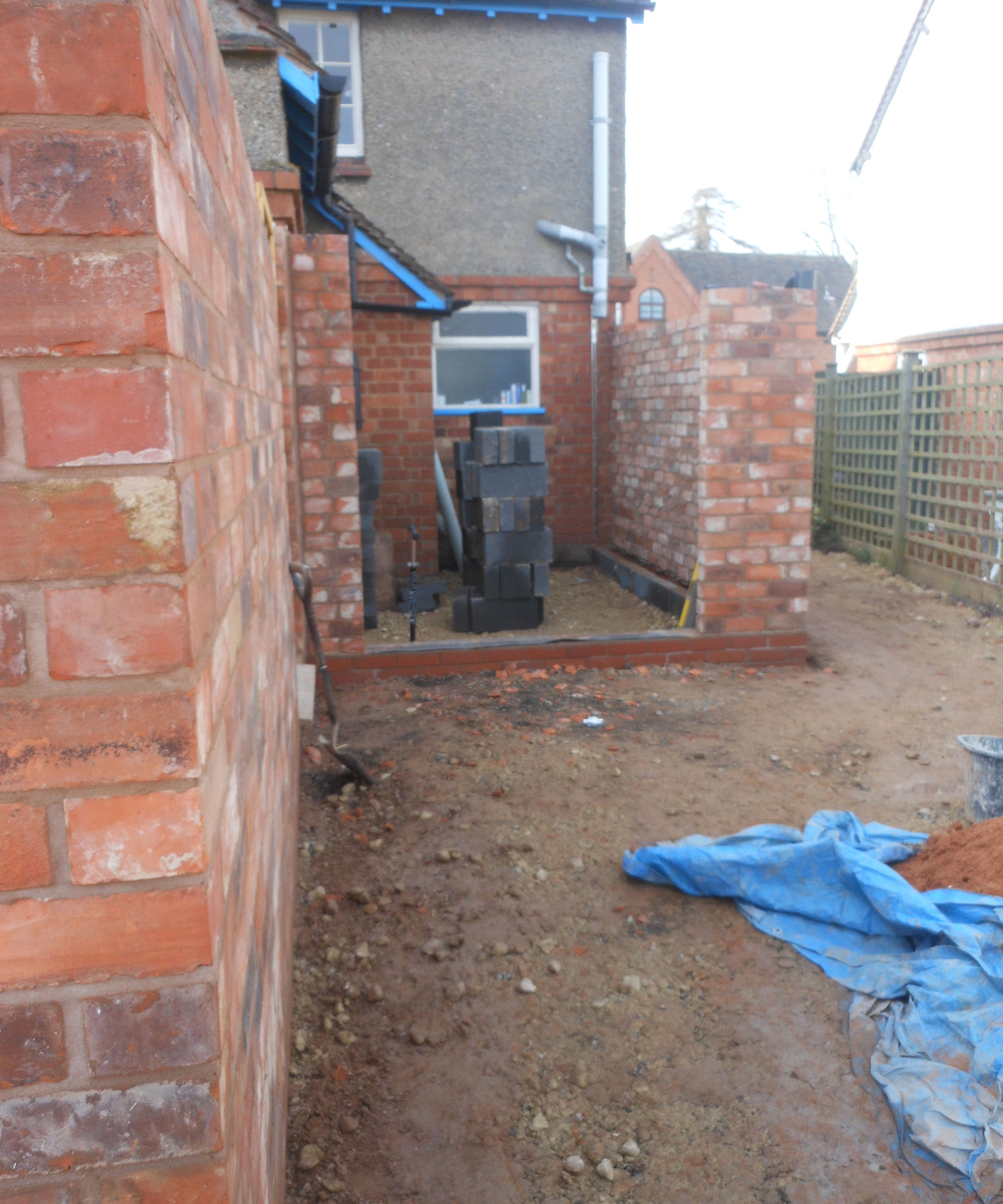 side extension in progress