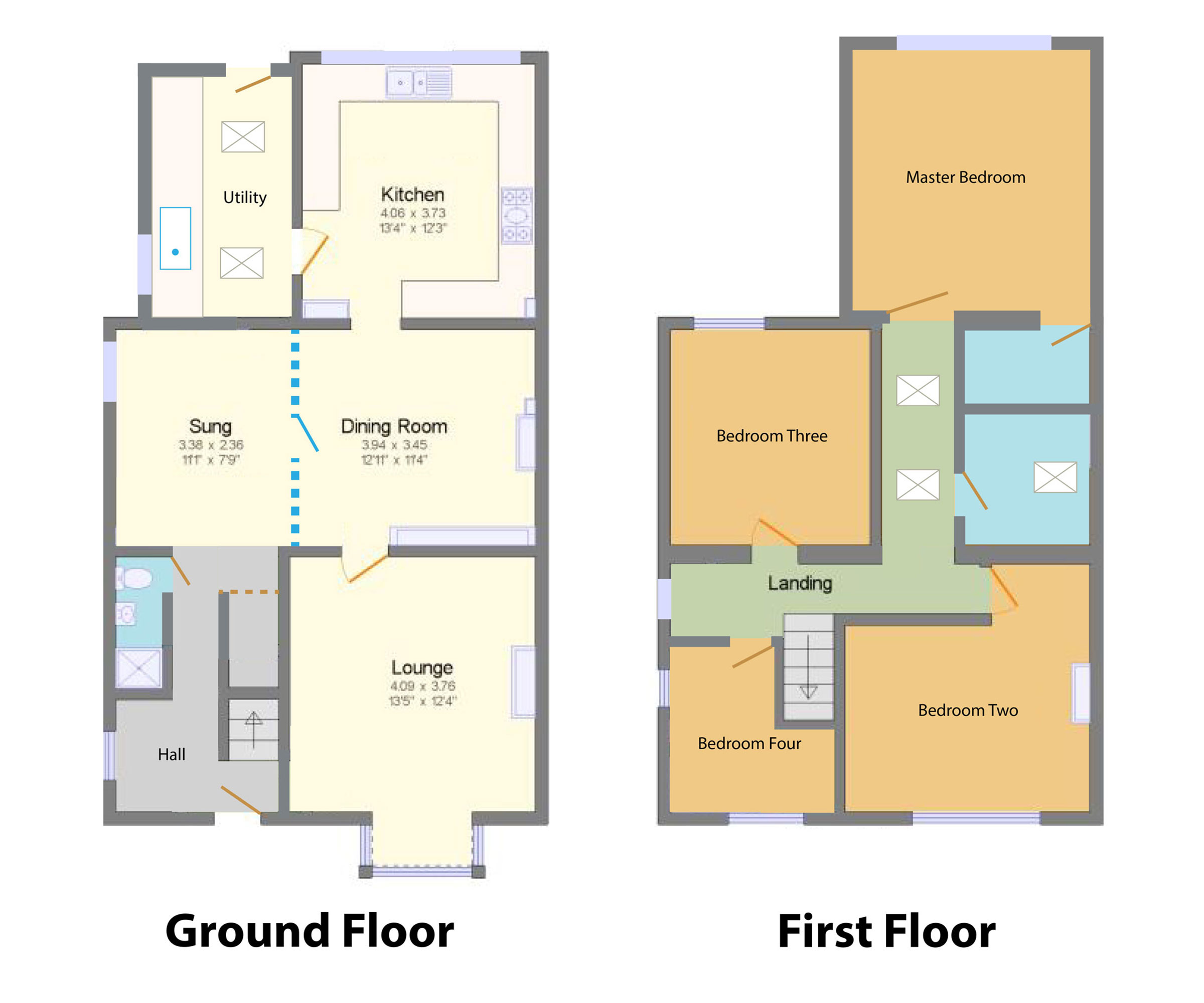 house plans for four bedroom house