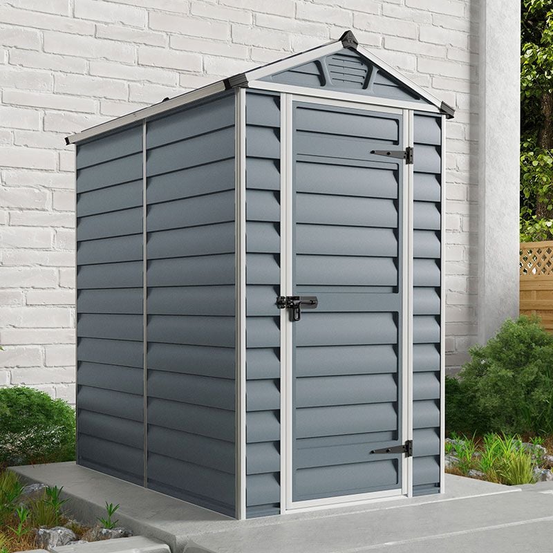 6&rsquo; X 4&rsquo; Shed - Palram Canopia Grey Skylight Plastic Shed (1.21m X 1.77m)