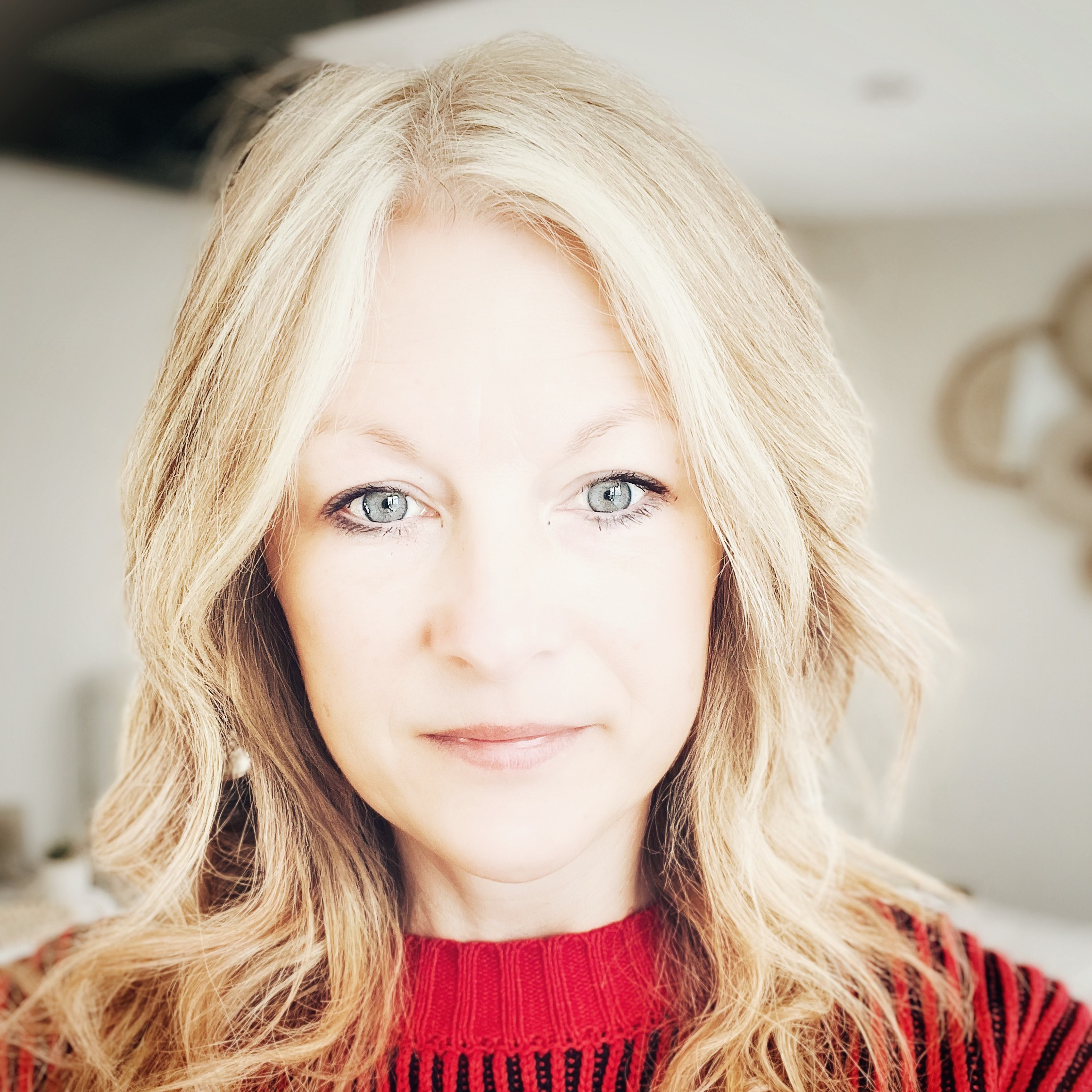 female with long blond hair