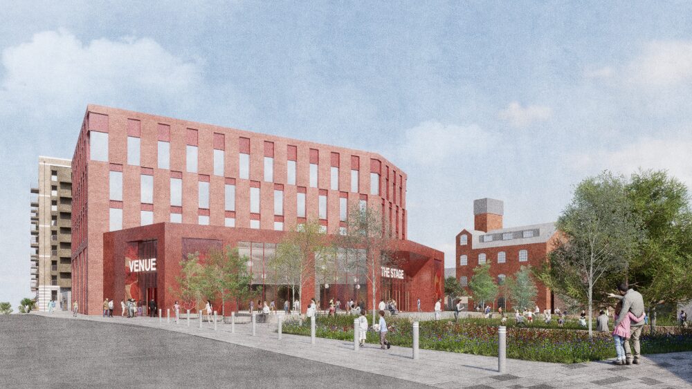 A CGI of The Stage scheme in Luton town centre. Image: Willmott Dixon