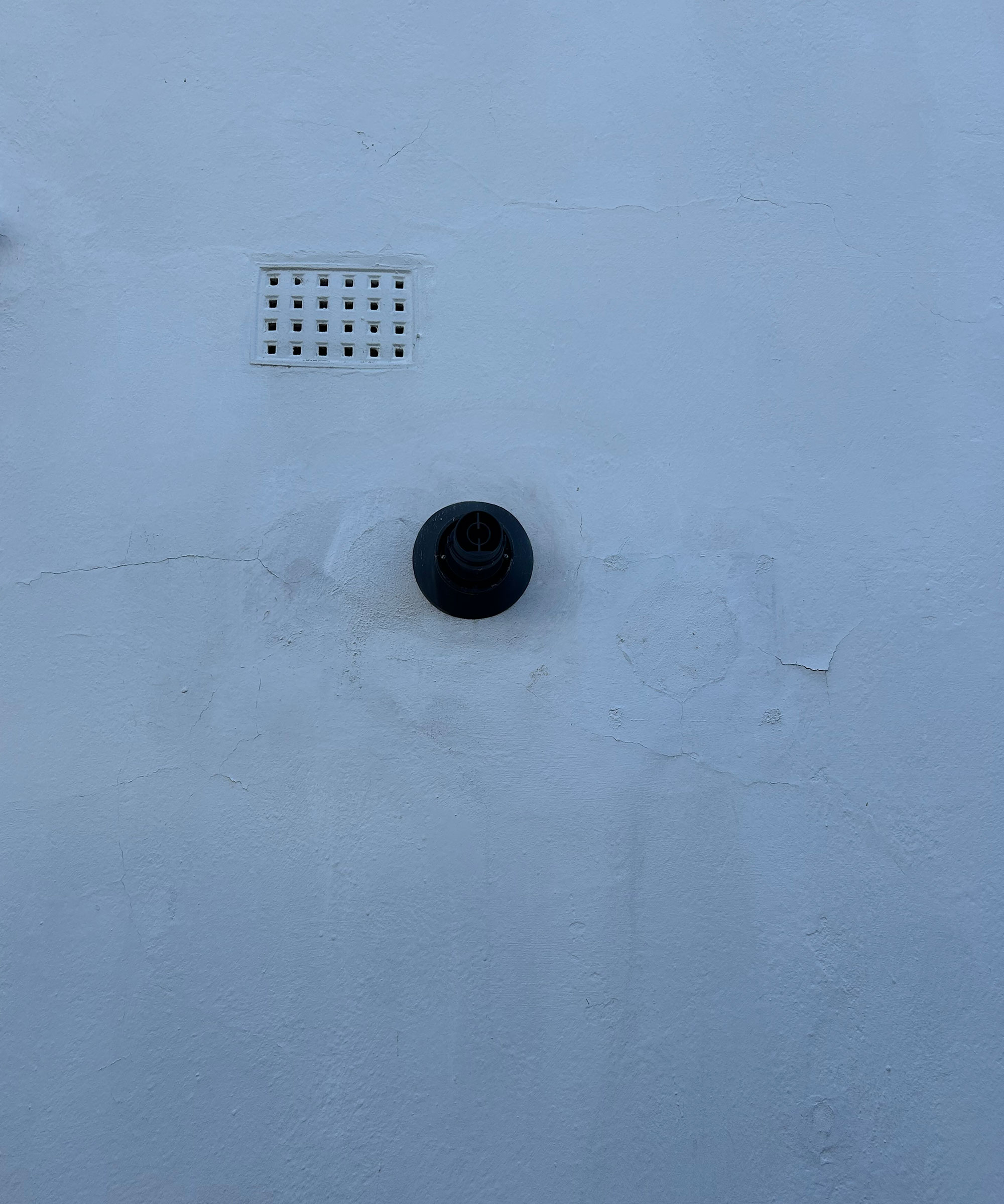 boiler vent on an outside wall