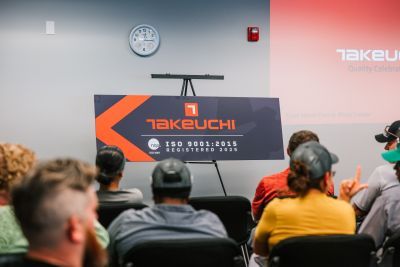 Takeuchi Facility Secures ISO 9001:2015 Certification in SC