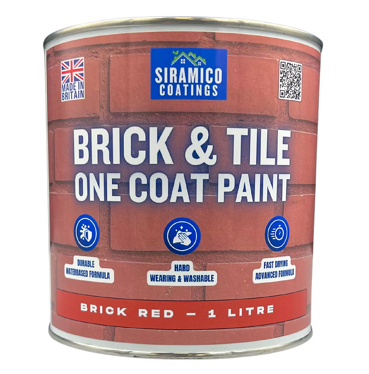 Siramico Coatings - Brick &amp; Tile Paint - Matt - Brick Red