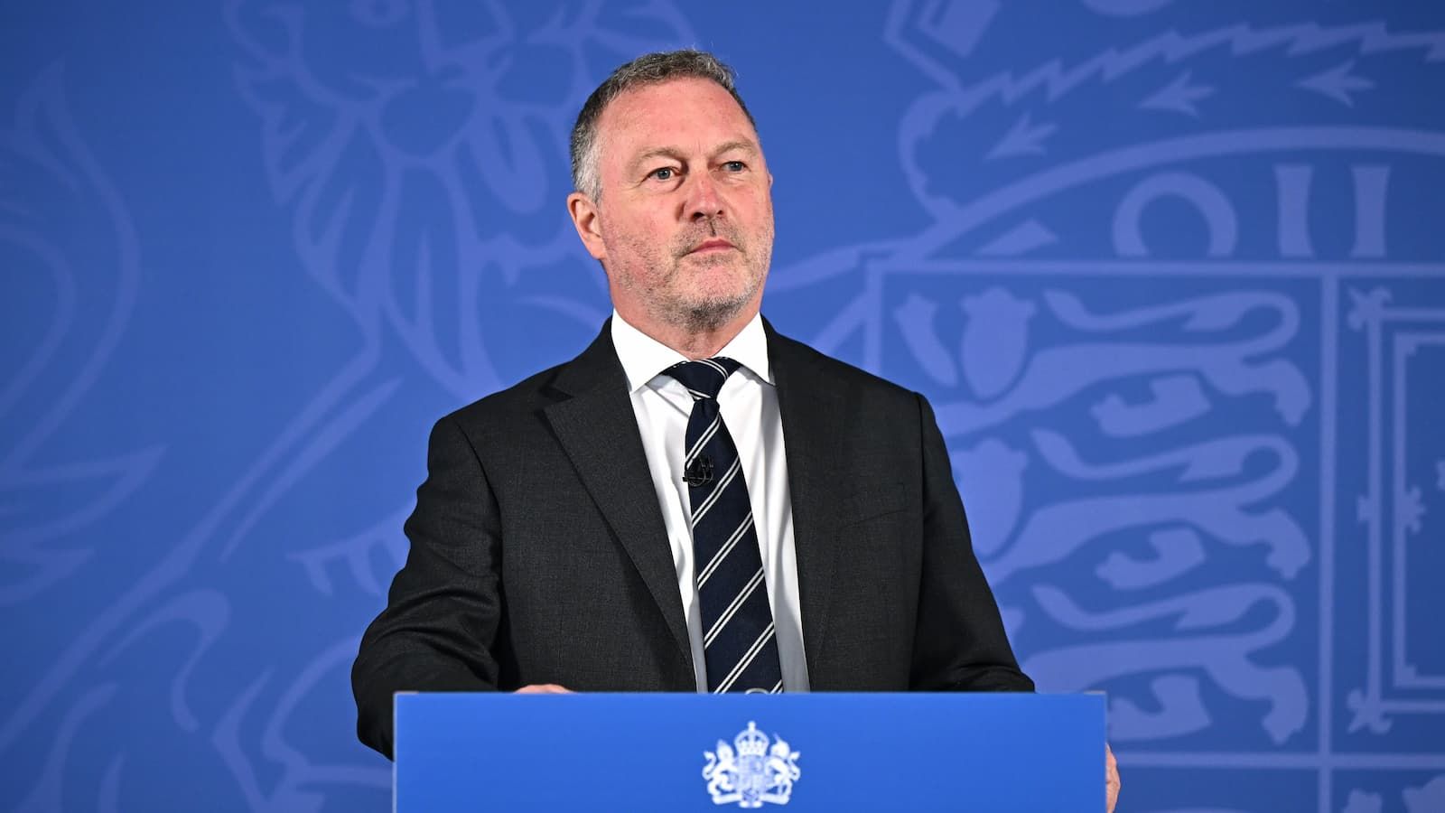 Environment Secretary Steve Reed speaks about the Independent Water Commission findings on July 21, 2025 in London, England.