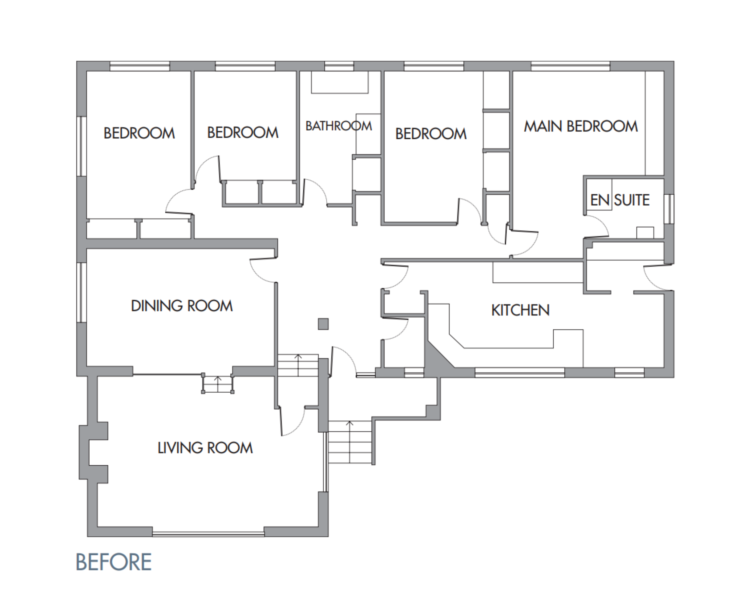 Floor plans of the property (after)