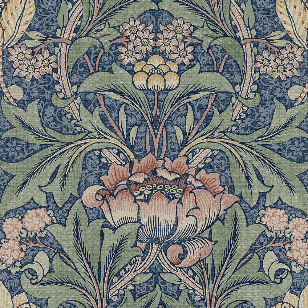 Acanthus Floral Vintage Peel and Stick Wallpaper