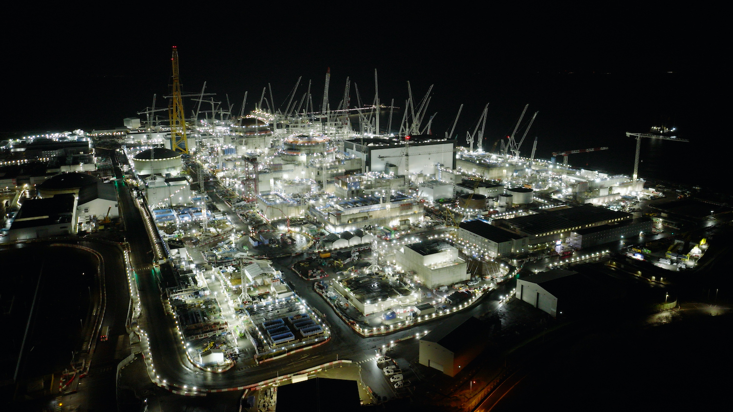 Video | Hinkley Point C shares footage of night-time works