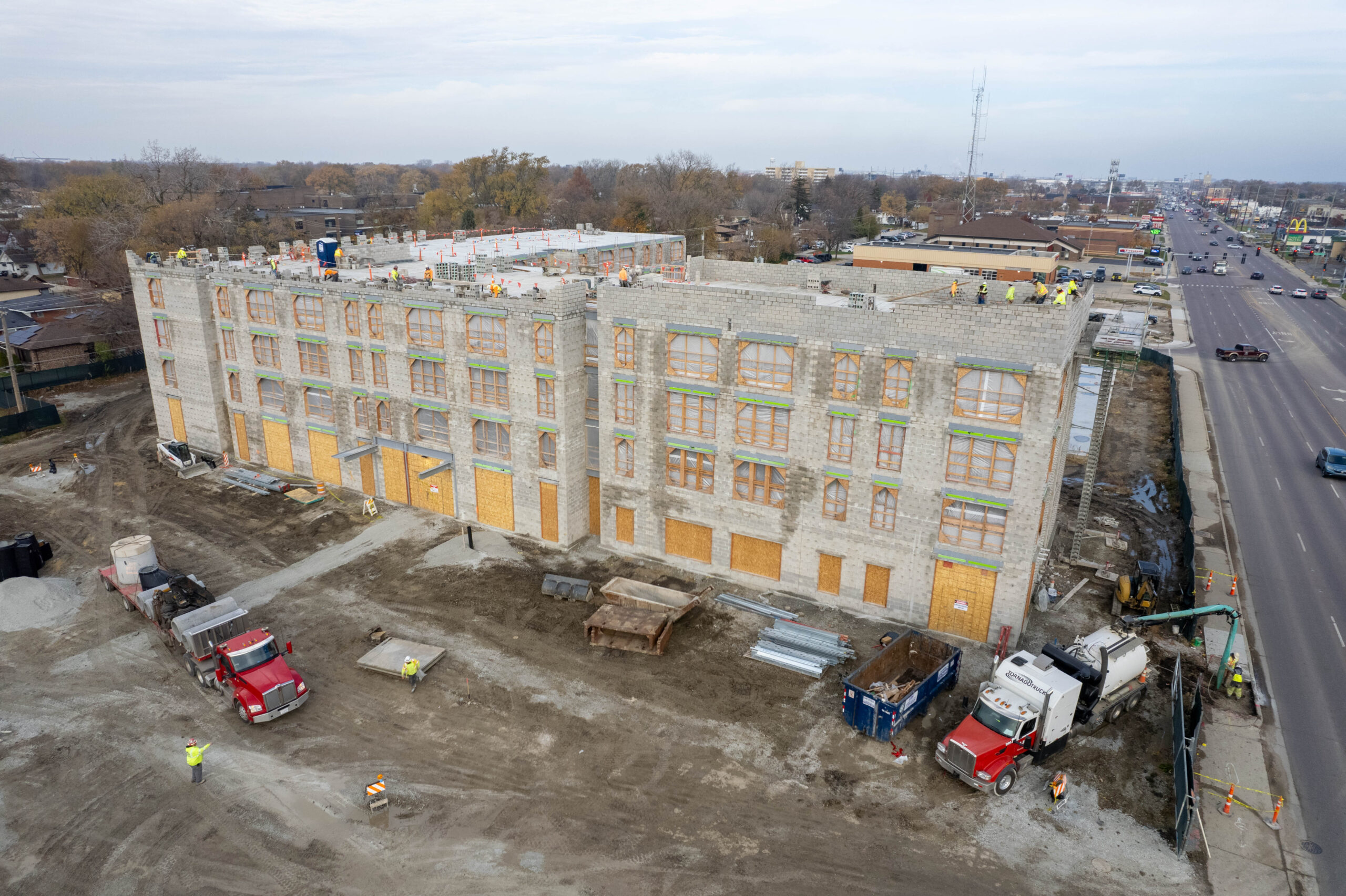 F.H. Paschen Marks The “Topping Off” of 80-Unit Leyden Senior Apartments in Cook County, Illinois