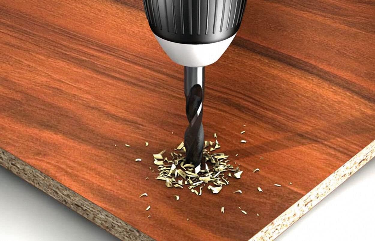 Fischer Wood Drill Bit Set, 4-10 Mm Diameter, Drill Bits Set With Various Sizes, Tool for Drilling in Soft and Hardwood, Pack of 5