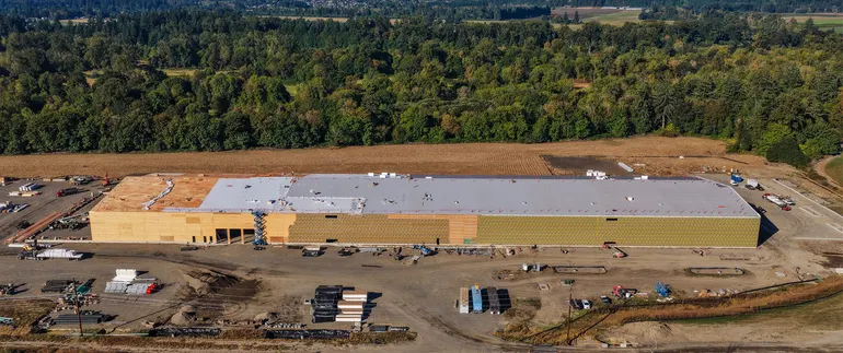 Swinerton, Timberlab top out mass timber factory
