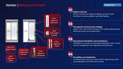 Horton Launches Sliding Door for Behavioral Health Care