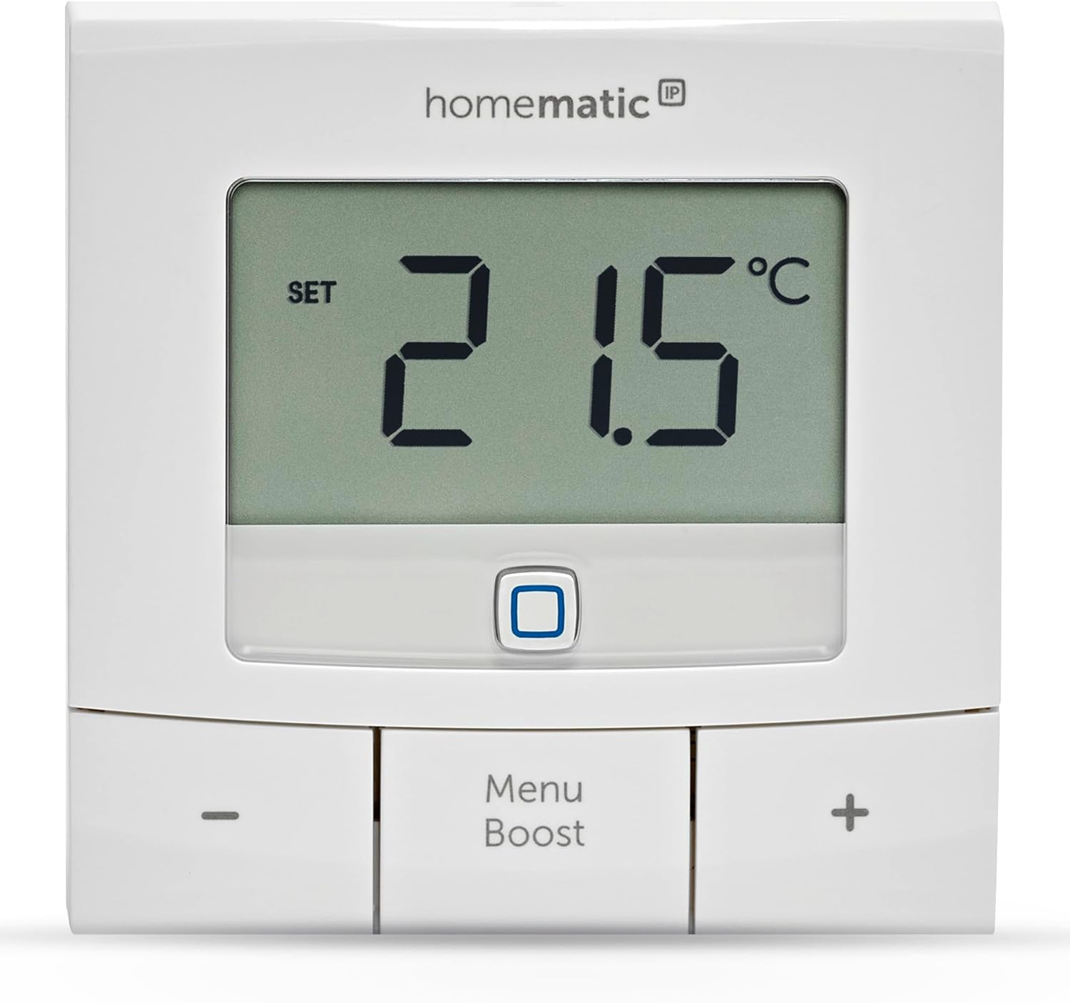 Homematic Ip Smart Home Wall Thermostat - Basic, Digital Thermostat for Radiators With/without App, Alexa, Google Assistant, Temperature Measurement, Energy Saving, 154666a0