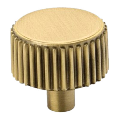 brass fluted kitchen cabinet knob
