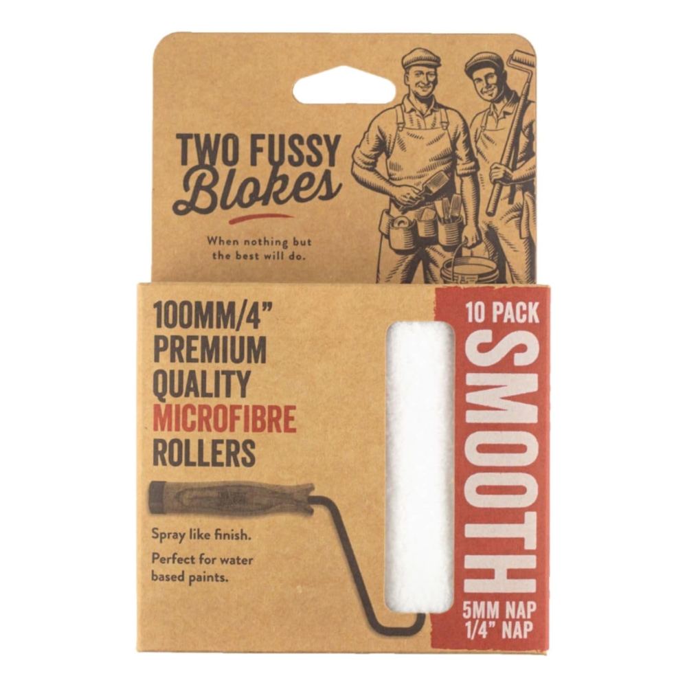 Two Fussy Blokes 4 Inch Microfibre Paint Roller Sleeves