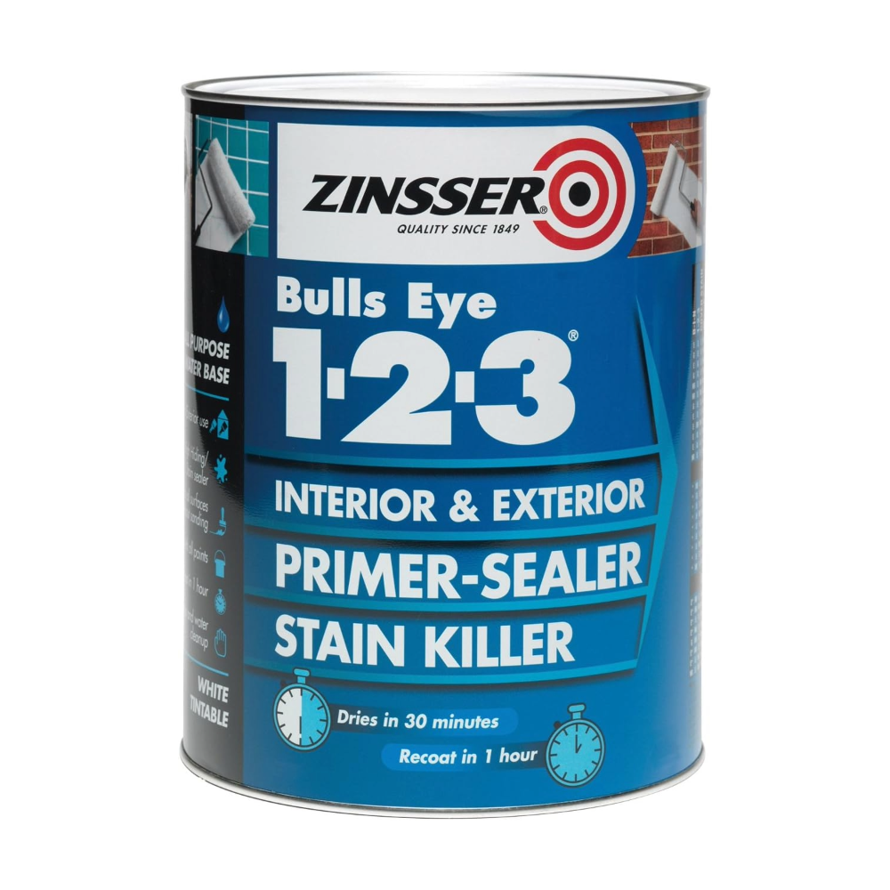 Zinsser Bulls Eye 1-2-3 Primer-Sealer &amp; Stain Killer