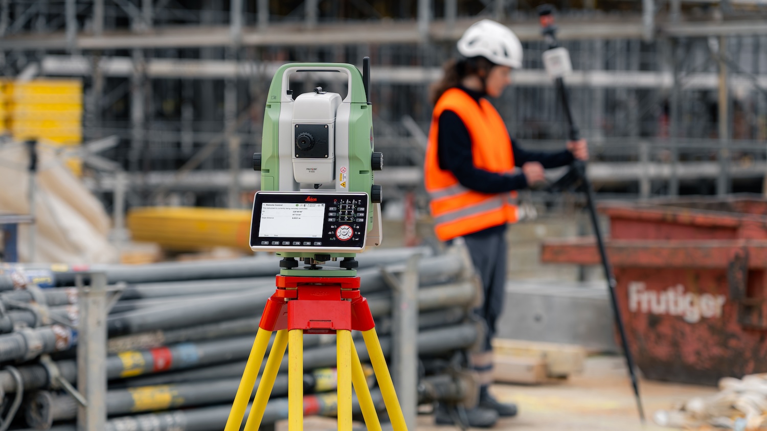 The Leica TS20 in action. Image: Leica Geosystems.